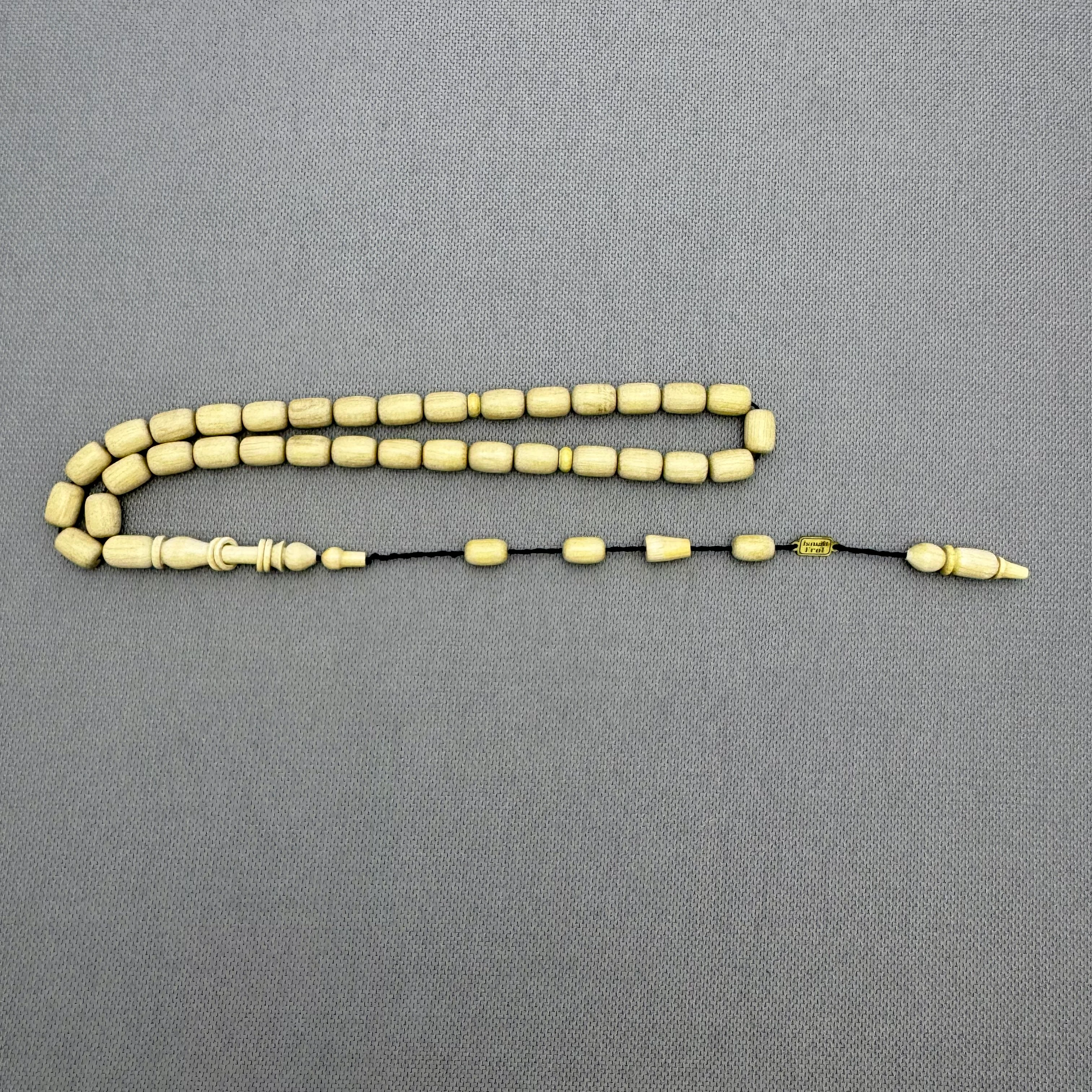 İsmail EROL Usta İşçilikli Halkalı İmame Fil Dişi Ağacı Tespih